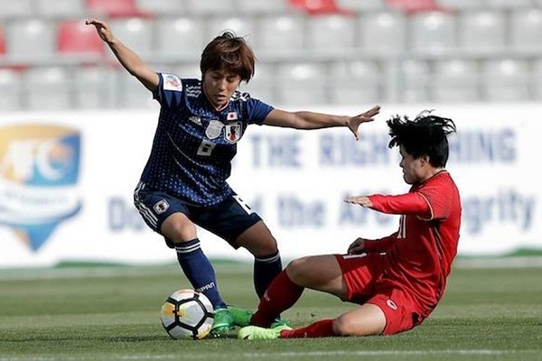 Video xem lại ĐT nữ Việt Nam và ĐT nữ Nhật Bản ở vòng bảng Asian Cup nữ 2018