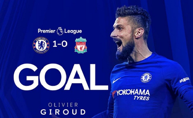 Xem lại Video bàn thắng Chelsea vs Liverpool: Người hùng Giroud
