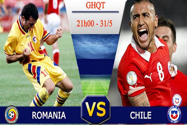 Xem bóng đá trực tuyến Romania vs Chile (21h, 31/5)