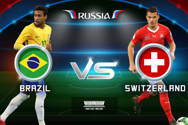 Lịch World Cup hôm nay (17/6): Brazil vs Thụy Sĩ