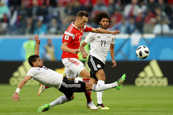 Kết quả bóng đá hôm nay (20/6): Nga 3-1 Ai Cập