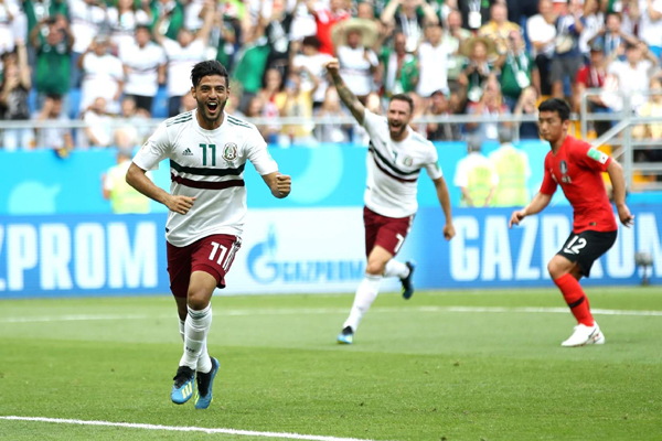 Kết quả Hàn Quốc 1-2 Mexico: Chicharito giúp Mexico tiếp tục dẫn đầu bảng F World Cup 2018