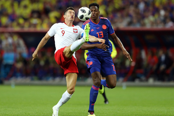 Kết quả bảng H World Cup 2018 lượt 2: Ba Lan 0-3 Colombia