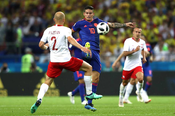 Kết quả bóng đá hôm nay (25/6): Ba Lan 0-3 Colombia