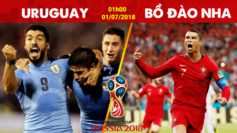 Nhận định Uruguay vs Bồ Đào Nha, 01h00 ngày 01/7 (Vòng 1/8 World Cup 2018)