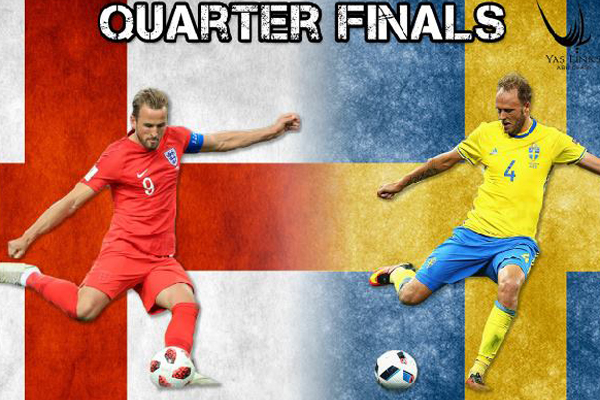 Lịch thi đấu World Cup hôm nay (7/7): Anh vs Thụy Điển