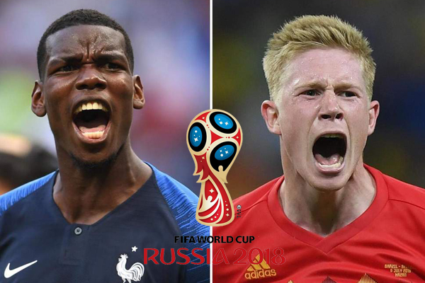 Lịch thi đấu bán kết World Cup 2018: Pháp vs Bỉ