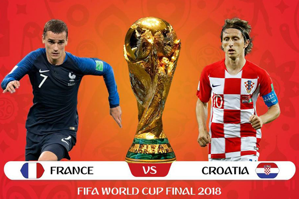 Lịch thi đấu bóng đá hôm nay (15/7): Chung kết Pháp vs Croatia