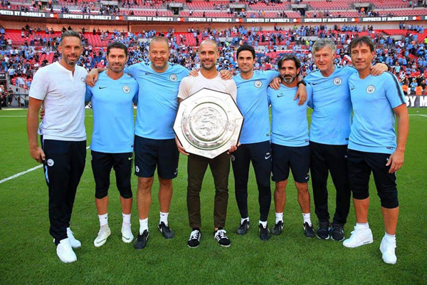 Giúp Man City đoạt Siêu Cúp Anh 2018, Guardiola trở thành ‘Vua danh hiệu’