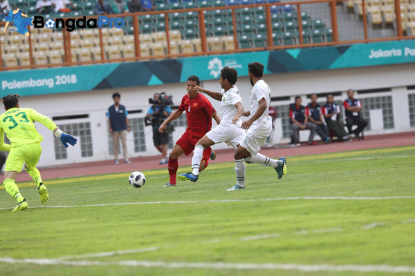 Diễn biến U23 Việt Nam vs U23 Pakistan