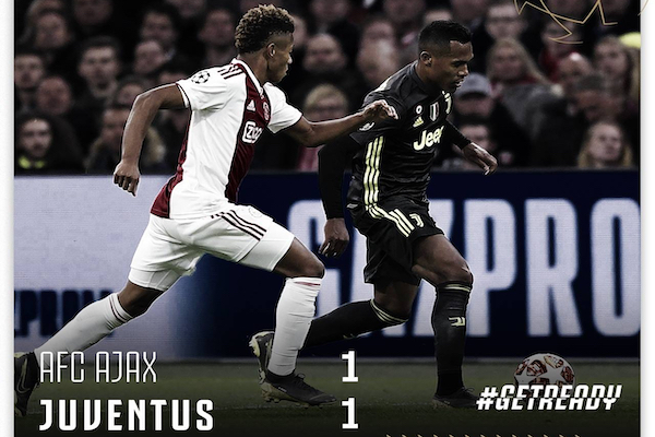 Kết quả Ajax 1-1 Juventus: Ronaldo rất tốt nhưng chưa đủ