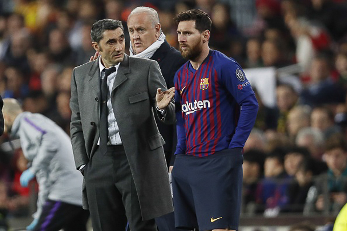 HLV Valverde yên vị tại Barca do Messi chống lưng