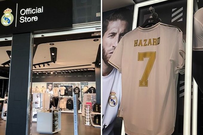 Lộ diện số áo của Eden Hazard tại Real Madrid