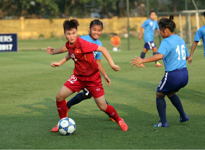 Nữ Việt Nam 10-0 nữ Campuchia: Thị uy sức mạnh
