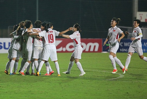 Nữ Việt Nam 4-0 nữ Myanmar: Giành điểm tuyệt đối vào bán kết