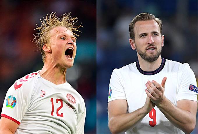 Link xem trực tiếp Anh vs Đan Mạch hôm nay 2h, bóng đá Euro 2021
