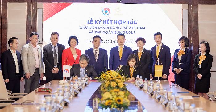VFF và Tập đoàn Sun Group ký hợp đồng cùng phát triển bóng đá Việt Nam
