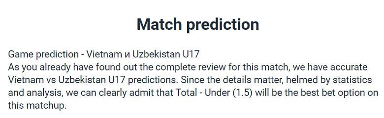 AZ Score dự đoán U17 Việt Nam vs U17 Uzbekistan, 19h hôm nay 23/6 - Ảnh 1