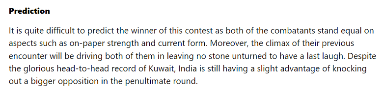 Mohak Arora dự đoán Kuwait vs Ấn Độ, 21h ngày 4/7 - Ảnh 1