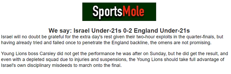 Ben Knapton dự đoán U21 Anh vs U21 Israel, 23h ngày 5/7 - Ảnh 1