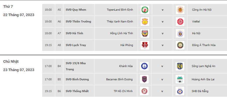 Lịch thi đấu và trực tiếp vòng 2 giai đoạn 2 V-League 2023: Nam Định vs Viettel - Ảnh 1