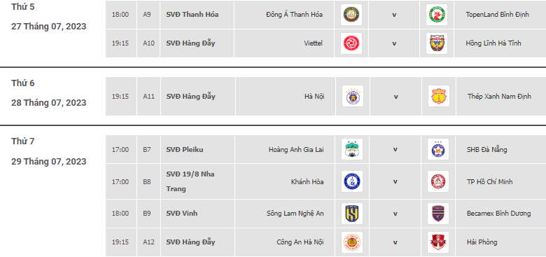 Lịch thi đấu và trực tiếp vòng 3 giai đoạn 2 V.League 2023: Hà Nội vs Nam Định - Ảnh 2