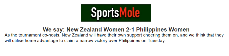 Ben Sully dự đoán nữ New Zealand vs nữ Philippines, 12h30 ngày 25/7  - Ảnh 1