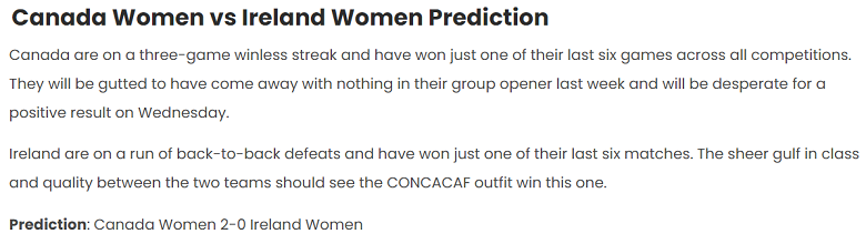 Soyoye Jedidiah dự đoán nữ Canada vs nữ CH Ireland, 19h ngày 26/7 - Ảnh 2