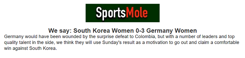 Ben Sully chọn ai trận nữ Hàn Quốc vs nữ Đức, 17h ngày 3/8 - Ảnh 1