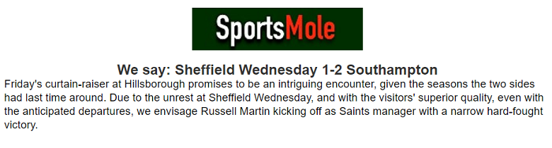Sam Varley chọn ai trận Sheffield Wed vs Southampton, 2h ngày 5/8 - Ảnh 1