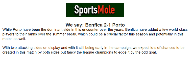 Devesh Jaganath dự đoán Benfica vs Porto, 2h45 ngày 10/8 - Ảnh 1