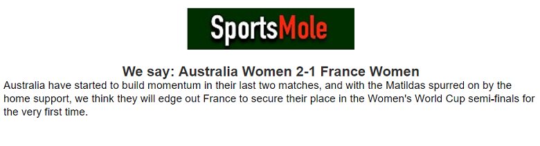 Ben Sully chọn ai trận nữ Úc vs nữ Pháp, 14h ngày 12/8 - Ảnh 1