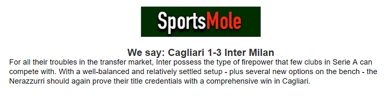 Jonathan O'Shea dự đoán Cagliari vs Inter Milan, 1h45 ngày 29/8 - Ảnh 1