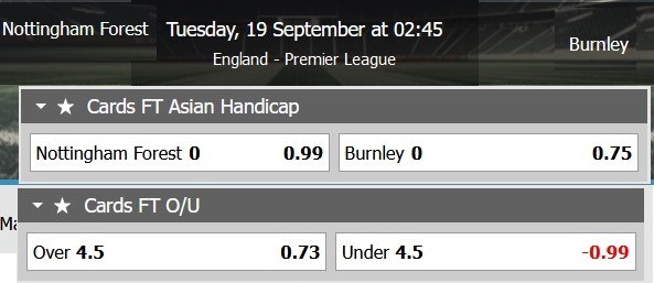 Kèo thẻ phạt ngon ăn Nottingham vs Burnley, 1h45 ngày 19/9 - Ảnh 1