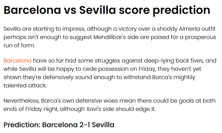 James Cormack dự đoán Barcelona vs Sevilla, 2h ngày 30/9 - Ảnh 1