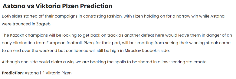 Ume Elvis chọn ai trận Astana vs Viktoria Plzen, 21h30 ngày 5/10? - Ảnh 1