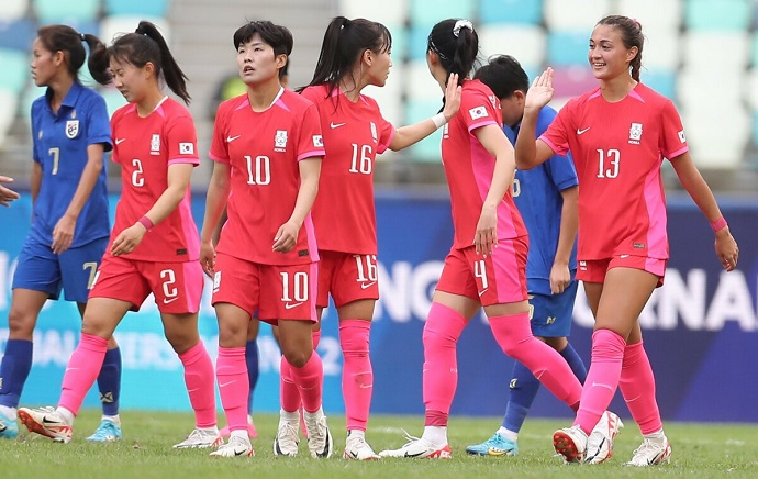 Nữ Thái Lan thảm bại 1-10 trước nữ Hàn Quốc tại vòng loại Olympic 2024 - Ảnh 1