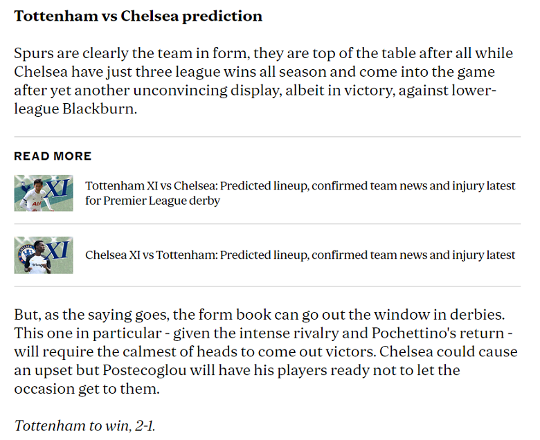 Alex Young dự đoán Tottenham vs Chelsea, 3h ngày 7/11 - Ảnh 1