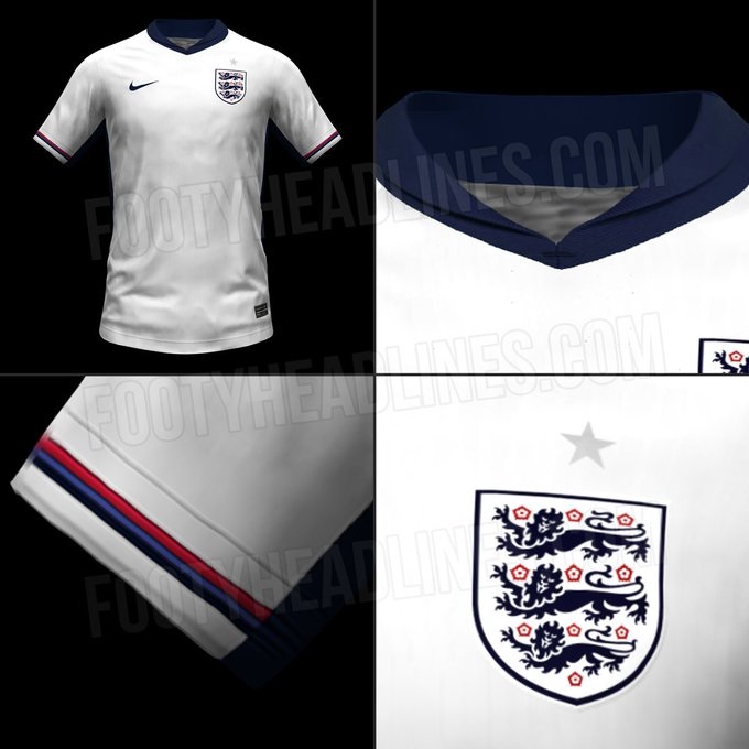 Hé lộ hình ảnh đầu tiên về áo đấu của đội tuyển Anh tại Euro 2024 - Ảnh 2