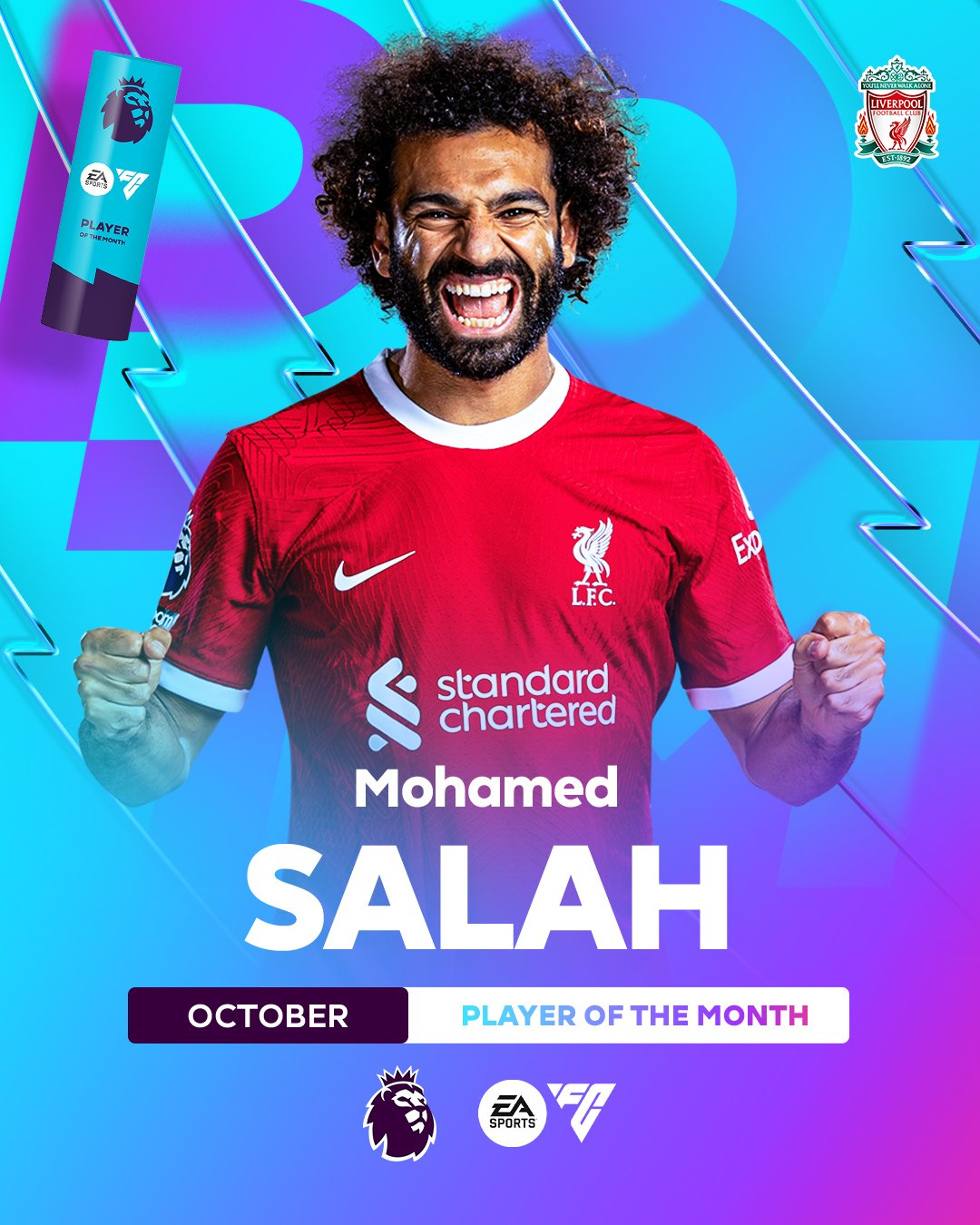 Liverpool bất bại liên tiếp, Salah hay nhất tháng 10 Ngoại hạng Anh - Ảnh 1