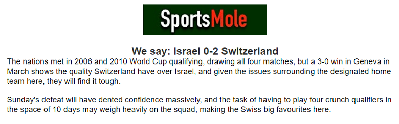 Chuyên gia Andrew Delaney chọn ai trận Israel vs Thụy Sĩ, 2h45 ngày 16/11? - Ảnh 1