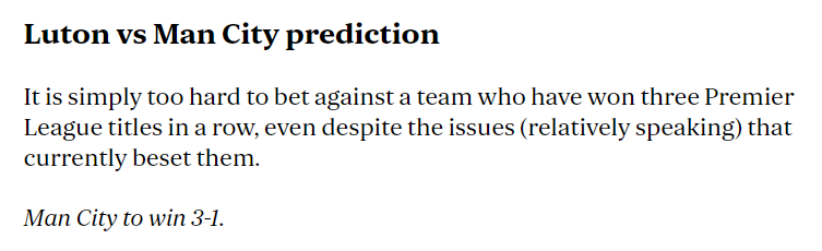 Chuyên gia Jonathan Gorrie dự đoán tỷ số nào trận Luton Town vs Man City, 21h ngày 10/12? - Ảnh 1