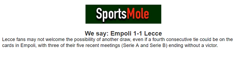 Chuyên gia Anthony Brown dự đoán Empoli vs Lecce, 0h30 ngày 12/12 - Ảnh 1