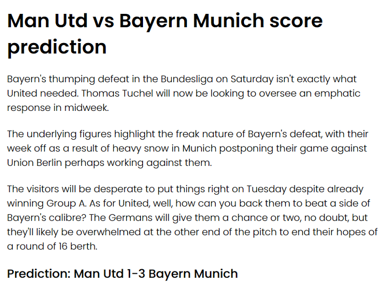 Chuyên gia James Cormack dự đoán MU vs Bayern Munich, 3h ngày 13/12 - Ảnh 1