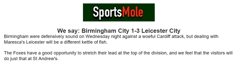 Chuyên gia Carter White dự đoán Birmingham vs Leicester, 3h ngày 19/12 - Ảnh 1