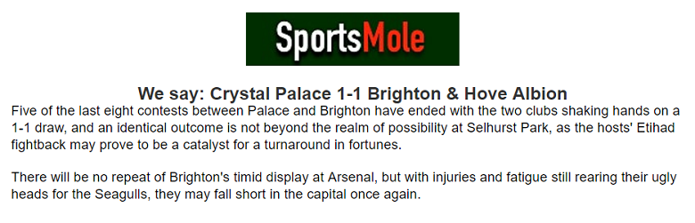 Chuyên gia Ben Knapton dự đoán Crystal Palace vs Brighton, 3h ngày 22/12 - Ảnh 1