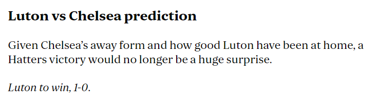 Chuyên gia Jonathan Gorrie dự đoán Luton Town vs Chelsea, 19h30 ngày 30/12 - Ảnh 1