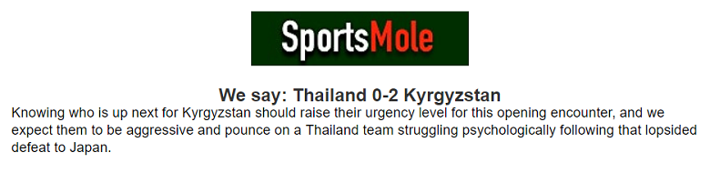 Chuyên gia Joel Lefevre dự đoán Thái Lan vs Kyrgyzstan, 21h30 ngày 16/1 - Ảnh 1