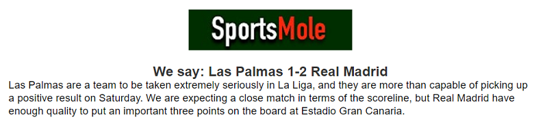 Chuyên gia Matt Law chọn tỷ số nào trận Las Palmas vs Real Madrid, 22h15 ngày 27/1? - Ảnh 1