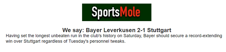 Chuyên gia Anthony Brown chọn tỷ số nào trận Leverkusen vs Stuttgart, 2h45 ngày 7/2? - Ảnh 1